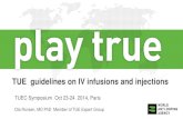 TUE guidelines on IV infusions and injections ... TUE guidelines on IV infusions and injections TUEC