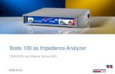 Bode 100 as Impedance Analyzer - omicron-lab.com...OMICRON Lab Webinar Series 2020 2020-05-05. Smart Measurement Solutions ...
