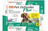 Pe tDefender P s For use ONLY on Dogs and Puppies 8 weeks ......03/07/17 - jqr - move upc to back panel, new FG, new RM, new ITF, fix typo front panel 03/09/17 - jqr - release to Standard