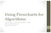 Using Flowcharts for Algorithmssites.millersville.edu/jwright/4 Flowcharting 467.pdf · Using Flowcharts for Algorithms John R. Wright, Jr., PhD, CSTM, CLSSGB, F.ATMAE ITEC 467, Mobile