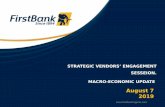 STRATEGIC VENDORS’ ENGAGEMENT SESSEION. MACRO-ECONOMIC … · Macro Trends - Domestic 5 • Fragile and uneven economic growth 2.01% y-o-y expansion in Q1 2019 (0.12% rise from