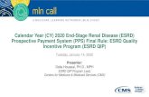 Calendar Year (CY) 2020 End-Stage Renal Disease (ESRD ...Jan 14, 2020  · QIP contained within the CY 2020 ESRD PPS Final Rule released on November 8, 2019. • The information provided