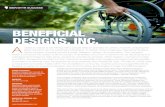 BENEFICIAL DESIGNS, INC. - SBIR€¦ · BENEFICIAL DESIGNS, INC. “Initially we were doing wheelchair testing and had ideas about designing adaptive equipment for wheelchair users