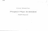 Project Plan 9-94004 - Montgomery County, Maryland · 2013-08-29 · Cover Sheet for: Project Plan 9-94004 ... d=idd as part of the approti of the prehm plan The mspomtion memomdum