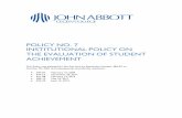 POLICY NO. 7 INSTITUTIONAL POLICY ON THE EVALUATION OF ...departments.johnabbott.qc.ca/publications/Policies... · 9. establish and respect evaluation plans established by all teachers