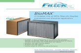 Filter Services of Indiana, Inc. - BioMAX · 2015-07-29 · Prior to shipment, BioMAX HEPA Filters are tested individually for efficiency utilizing non-toxic polyalphaolefin (PAO)
