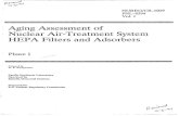 Aging Assessment of Nuclear Air-Treatment System HEPA ... · Aging Assessment of Nuclear Air-Treatment System HEPA Filters and Adsorbers Phase I Manuscript Completed: March 1993 Date