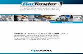 The World's Leading Software for Label, Barcode, RFID & Card … · 2012-09-14 · Overview of BarTender v9.3 . This section provides a condensed overview of the many improvements