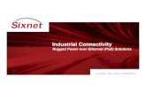 Industrial Connectivity - Controsys Kft.controsys.hu/download/Sixnet/SixnetPoESwitches.pdf · Industrial Power over Ethernet (PoE) Ethernet Connectors PROPRIETARY Power Splitters