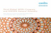 Third Global WOPs Congress and GWOPA General Assembly · Third Global WOPs Congress and GWOPA General Assembly. Water Operators and the Sustainable Development Goals 16–18 September
