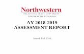 AY 2018-2019 ASSESSMENT REPORT...Summative Comparative Performance is below target. International comparative data is not available. Consider removing this analysis from future assessment