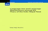 Language Use and Language Maintenance among the Tharu of … · Abstract The Tharu are a minority ethnolinguistic group living in contact with speakers of widely used majority languages,