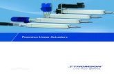 Precision Linear Actuators - BIBUS€¦ · The precision linear actuator range is a result of over 40 years of actuator development and represents the state of the art in linear actuator