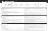 F1 Manual V3.0 20171020 - Ledlenser USA · 2020-06-18 · 8701 Ledlenser F1 8901 Ledlenser F1 blister Version: 3.0 Batería 1x CR 123A Litio 3V Encendido y apagado Para encender y