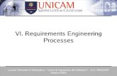 VI. Requirements Engineering Processespolini/lucidiSE/REProcess.pdf · VI. Requirements Engineering Processes. ... There are two types of interview Closed interviews where a predefined