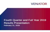 Fourth Quarter and Full Year 2019 Results …/media/Files/V/Venator/...Fourth Quarter and Full Year 2019 Highlights Financial summary 3 See Appendix for reconciliations and important