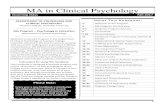 MA in Clinical Psychology - Teachers College, Columbia ... · 1 MA in Clinical Psychology Incoming Class Fall 2017 1 College and its resources. While it is meant to be a INSIDE THIS