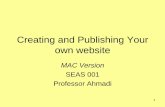 Creating and Publishing Your own websiteseas001/fall16/week4/week4... · 2016-09-09 · 31 To Do During Lab • Create a page called: resume.html (or resume.doc) –If you already