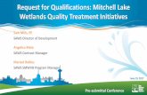 Request for Qualifications: Mitchell Lake Wetlands Quality … · 2017-06-19 · June 19, 2017 Mitchell Lake Wetlands Quality Treatment Initiatives RFQ Page 2 RFQ Objective • Evaluate