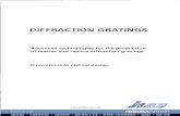 Advanced technologies for the production of diffraction ... · Advanced technologies for the production of diffraction gratings Author: CK Subject: Diffraction Gratings Keywords: