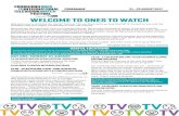 WELCOME TO ONES TO WATCH...Get to know your fellow Ones to Watch delegates a little better and explore how your skills and experiences could help the rest of the group, as well as