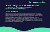 Adobe Sign and 21 CFR Part 11...Adobe Sign and 21 CFR Part 11 Introduction While life science organizations are increasingly benefiting from the advantages of digital document management,