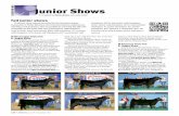 Junior Shows SHOWRING - Angus Journal Showring 12.13.pdf · Haley Walker, Potts Camp. Reserve champion Miss.-bred female was Black Star Child’s Lucy 3Z, a Jan. 2012 daughter of