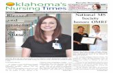 3EPTEMBER )NFORMATIONFORTHE/KLAHOMA.URSING … … · The National Multiple Sclerosis Society has named the OMRF Multiple Sclerosis Center of Excellence a Center for Comprehensive