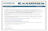 Volume 20, Issue 4 Spring 2020 · NJAIHA Examiner – Spring 2020 Newsletter - Page 2 . Obtain Knowledge and CIH Maintenance Points through AIHA “eLearning” NJAIHA has renewed