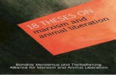 18 Theses on Marxism and Animal Liberation · ON MARXISM AND ANIMAL LIBERATION 18 Theses Marxism and the liberation of animals are two things which, at first glance, do not seem to