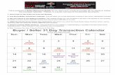 Buyer / Seller 31 Day Transaction Calendar · Year-To-Date section compares 2017 year-to-date statistics through October with 2016 year-to-date statistics through October. 2 % Change