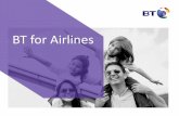 BT for Airlines€¦ · worldwide commercial operations, Emirates 6. Our work in the wider air industry ... understand what they want gather feedback track outcomes ... partners,