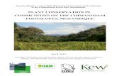 PLANT CONSERVATION IN COMMUNITIES ON THE … · Plant conservation on the Chimanimani footslopes, Mozambique, page 10 of 69 3. PREVIOUS STUDIES There have been a number of studies