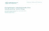 E14 (2012) Employer Helpbook for Statutory Sick Payhelp+book.pdf · employee’s tax, NICs and Student Loan deductions every payday, with a linked P32 Employer Payment Record that