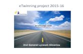 eTwinning project 2015-16...eTwinning Project 2015-16 In a Foreign Land Coordinator teacher: Kondylo Glarou Group A Greek refugees in the 20th century and their integration into the