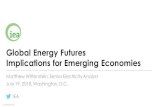 Global Energy Futures Implications for Emerging Economies · Global Energy Futures Implications for Emerging Economies Matthew Wittenstein, Senior Electricity Analyst July 19, 2018,