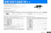 Photomicrosensor (Transmissive) EE-SX1088-W11€¦ · Photomicrosensor (Transmissive) EE-SX1088-W11 Slot/Pre-wired Type • Removable dedicated connector for easier maintenance †