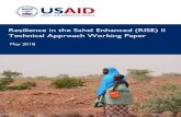 RISE II Technical Approach Working Paper May 2018...USAID Resilience in the Sahel Enhanced (RISE) II Technical Approach Working Paper and may not explicitly target the populations