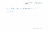 Intel RealSense™D400 Series - Mouser Electronics€¦ · The products described may contain design defects or errors known as errata which may cause the product to deviate from