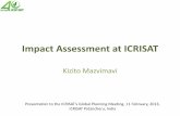 Impact Assessment at ICRISAT - KSIConnectksiconnect.icrisat.org/wp-content/uploads/2013/02/Impact-Assessm… · Grain Legumes/Markets, Institutes and Policies Cynthia Bantilan Sep