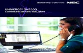 UNIVERGE SV9500 Communications Solution...• Virtualization support - VMWare ESXi 5.5 and 6.0. - VMWare HA - VMWare VMotion - Hyper-V Windows Server 2012 R2 - Fail Over Clustering