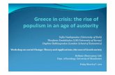 Sofia Vasilopoulou(University of York ......Cartelisation is beyond party positions and party alignments and is expressed and justified through a populist blame-shifting agenda on