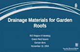 Drainage Materials for Garden Roofs · • Expert in all aspects of building envelope technology. • Completed numerous new construction, addition, rehabilitation, remodel and modernization
