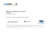 MALI Work Plan - ENVISION...MALI Work Plan FY 2018 Project Year 7 October 2017-September 2018 ENVISION is a global project led by RTI International in partnership with CBM International,