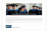 Thank You for Supporting BCIT Students...2018/11/20  · Thank You for Supporting BCIT Students Donor Funded Awards BCIT donors provide financial support for students entering and