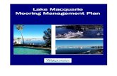 Lake Macquarie mooring management plan · 2014-07-15 · Lake Macquarie Mooring Management Plan. Contents i Chapter 1 ... interchange. Whilst there is limited tidal effect on the