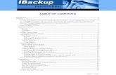 TABLE OF CONTENTS - IBackup® - Online Backup for Small ...TABLE OF CONTENTS . ... SQL Server Backup . option, click the . Backup-Restore. menu > SQL Server > select . SQL Server Backup.