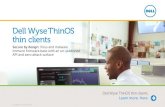 Dell Wyse Thni OS thin clients - shop.bechtle.de · Dell Wyse Thni OS thin clients * See appendix for notes and guidance. ... in collaboration with Citrix enable a rich user experience