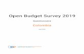 Open Budget Survey 2019 · Country Questionnaire: Colombia PBS-1. What is the fiscal year of the PBS evaluated in this Open Budget Survey questionnaire? Please enter the fiscal year