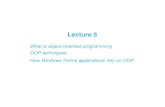 What is object-oriented programming OOP techniques How ...csclab.murraystate.edu/~bob.pilgrim/325/lectures/lecture_05.pdf · Inheritance is one of the most important features of OOP.